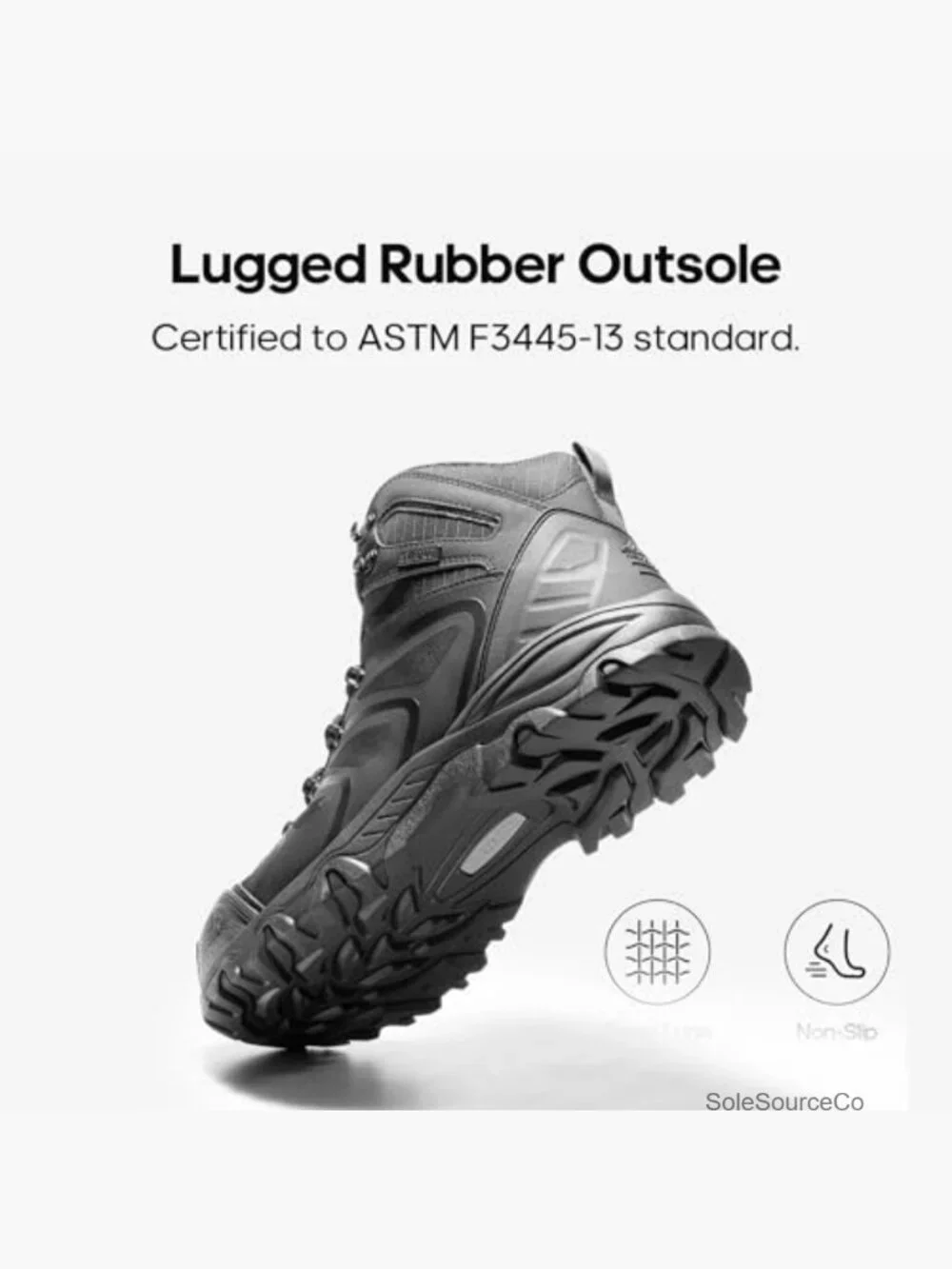 Waterproof Steel Toe Work Boots Men Lace Up Safety Construction Boots